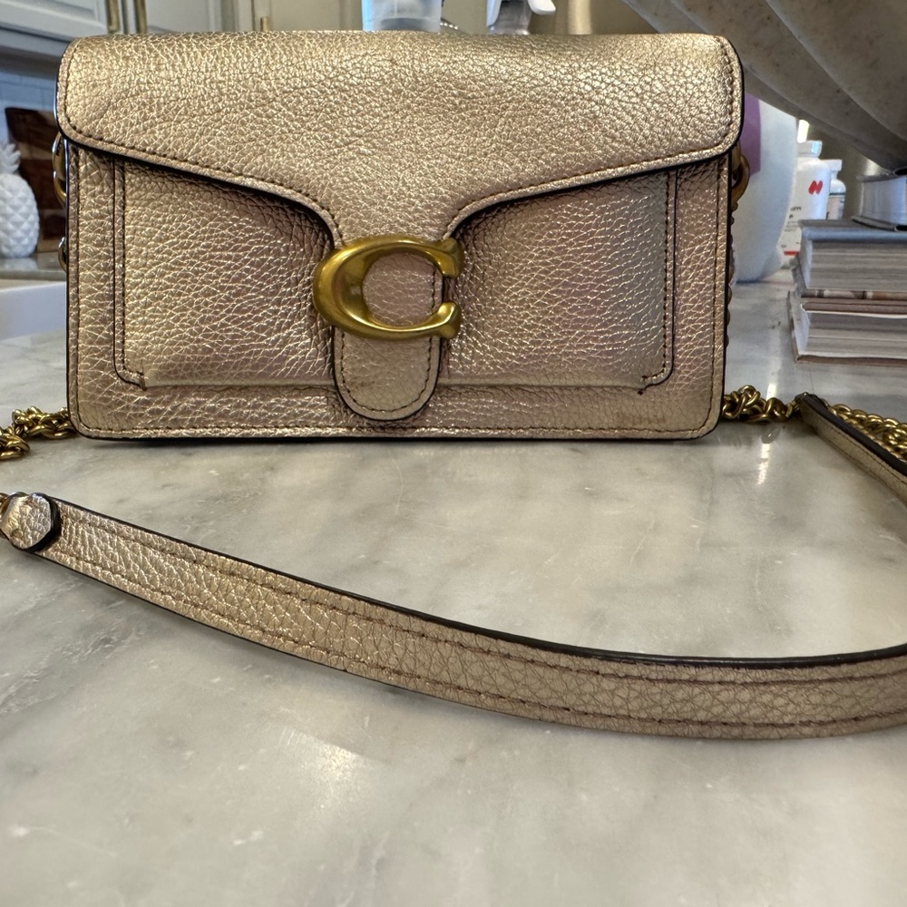 Coach Metallic Gold Crossbody Bag